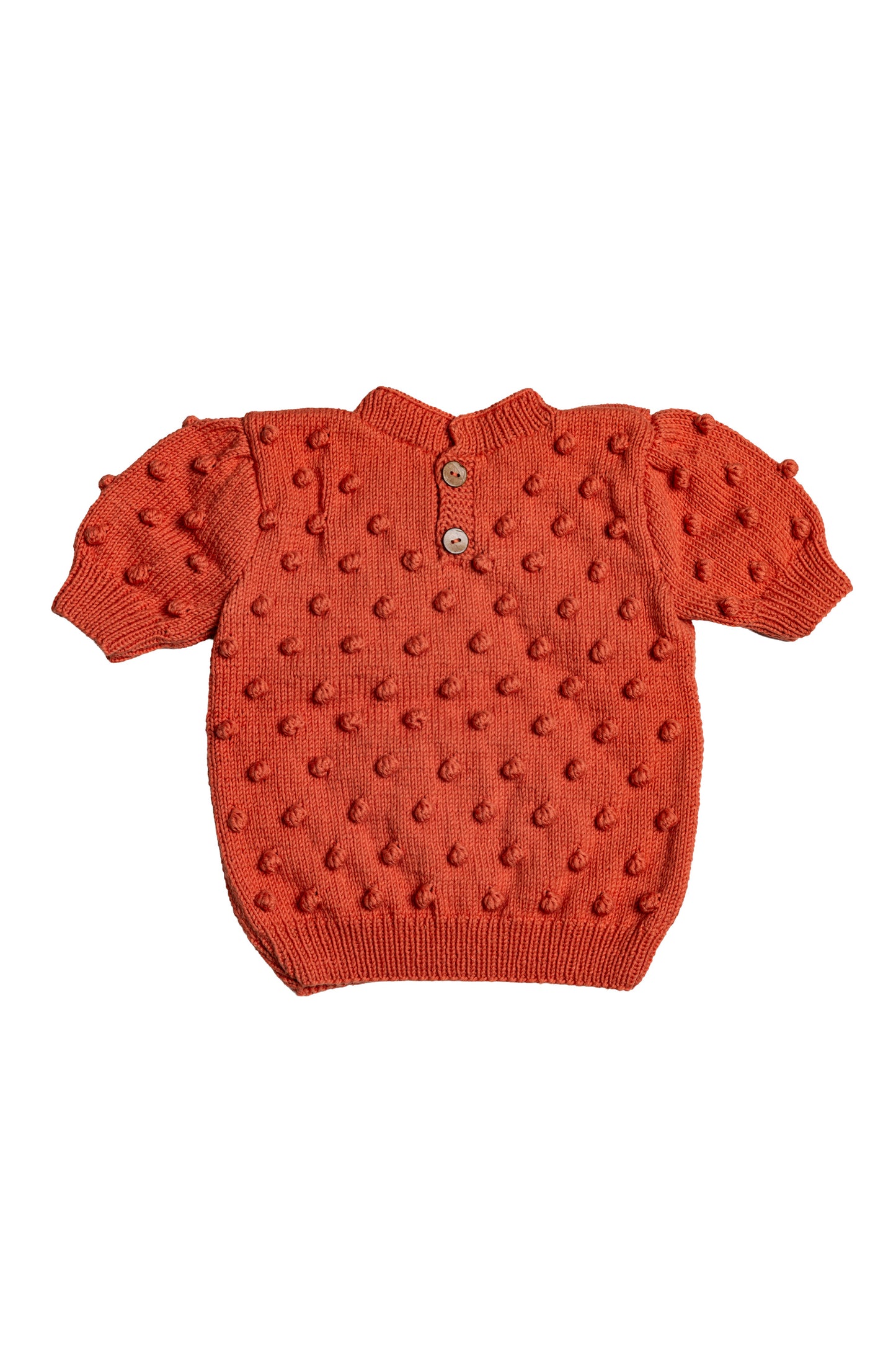 Popcorn Short Sleeve Sweater - Olanda