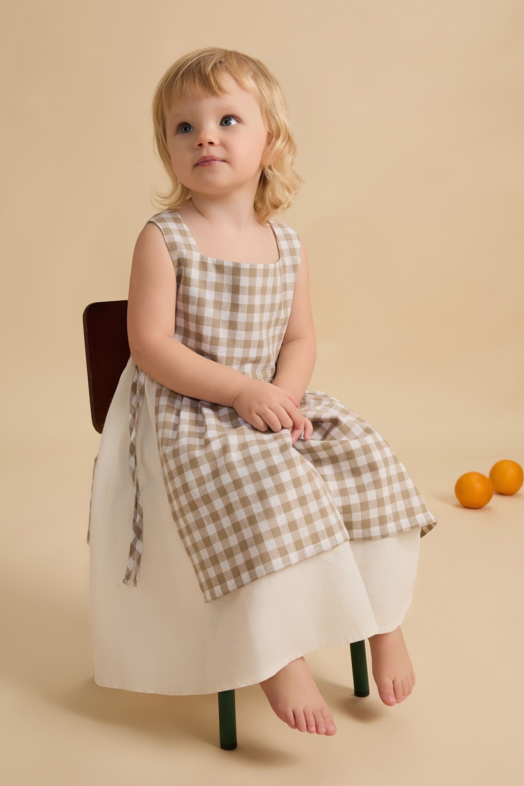 Amy Dress - Beige 2Y Amy Dress - Beige 2Y