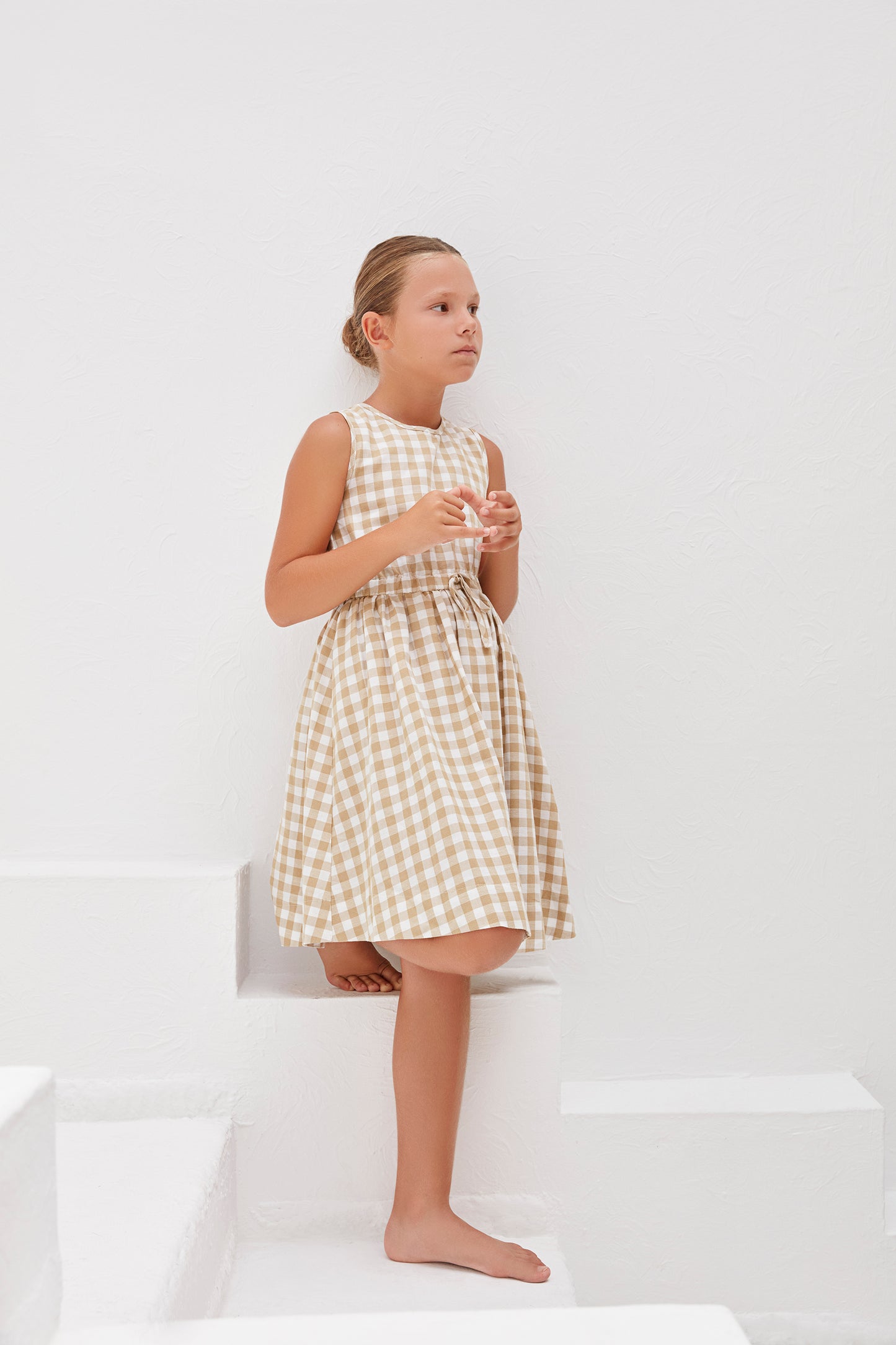 Sienna Dress - Yellow Gingham