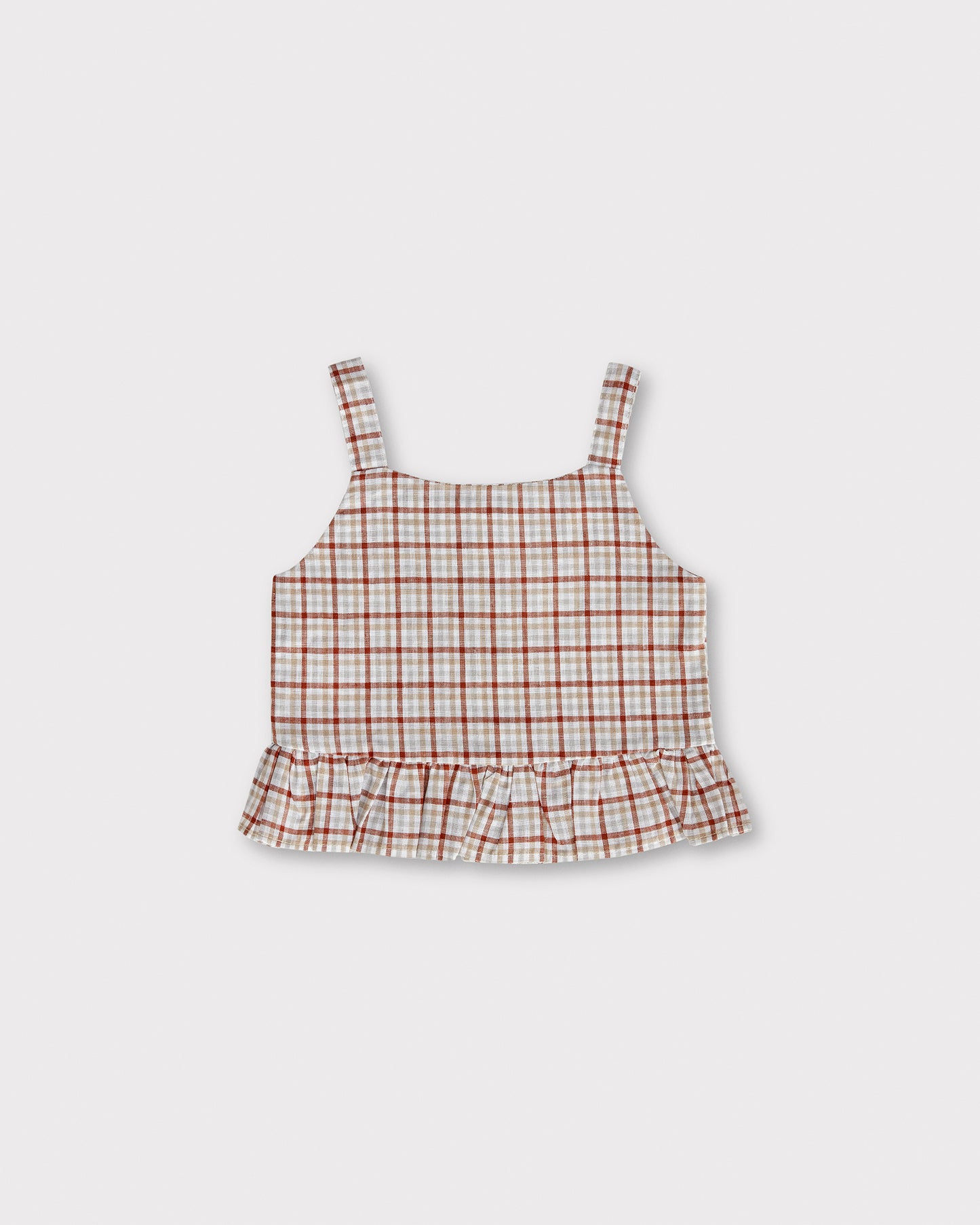 Liz Blouse - Checkered Red