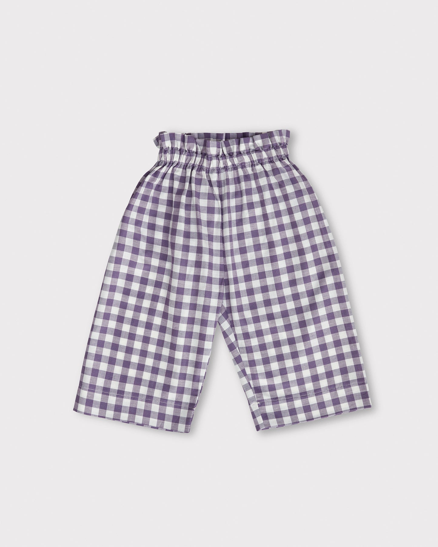 Milly Trousers - Purple Gingham