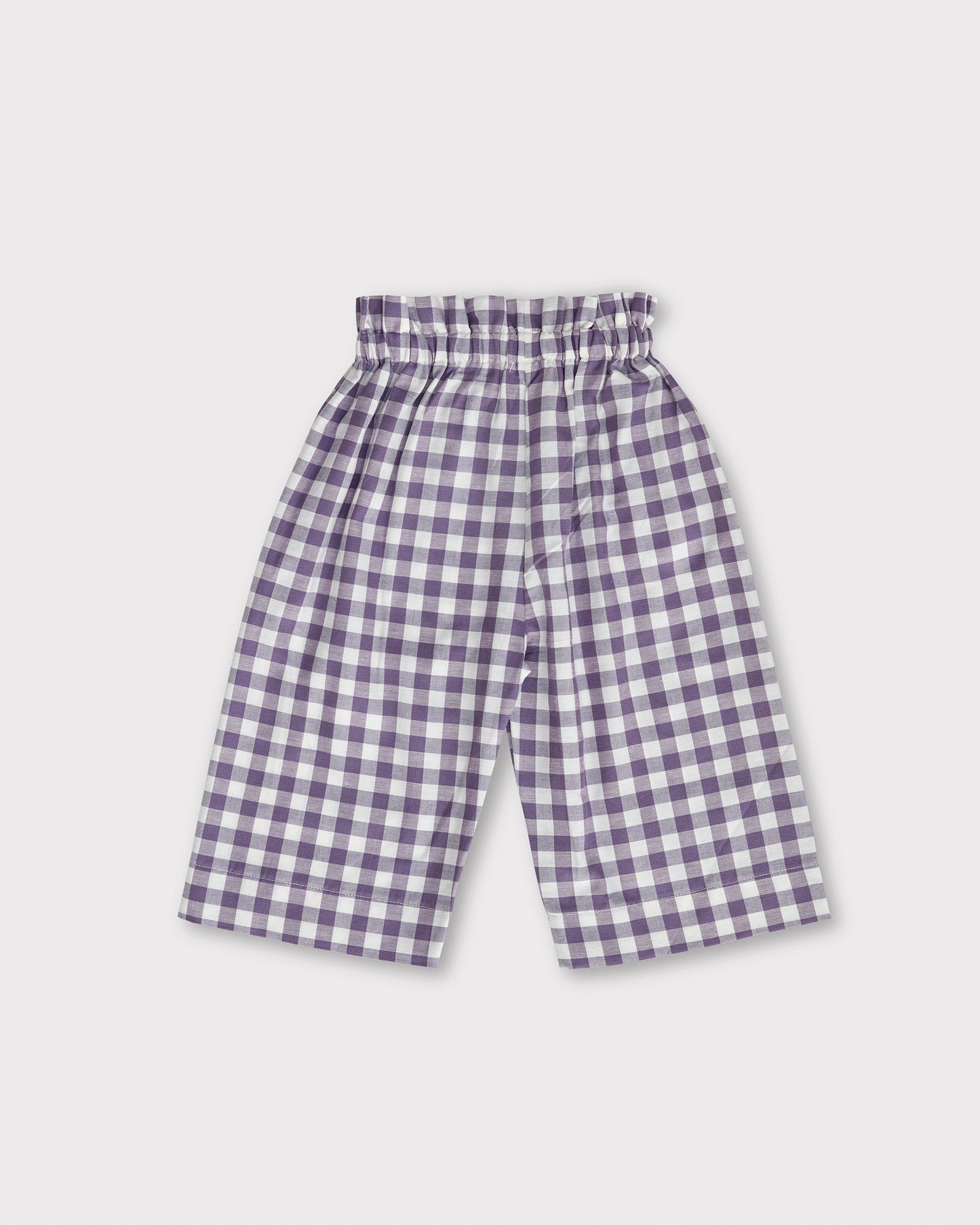 Milly Trousers - Purple Gingham