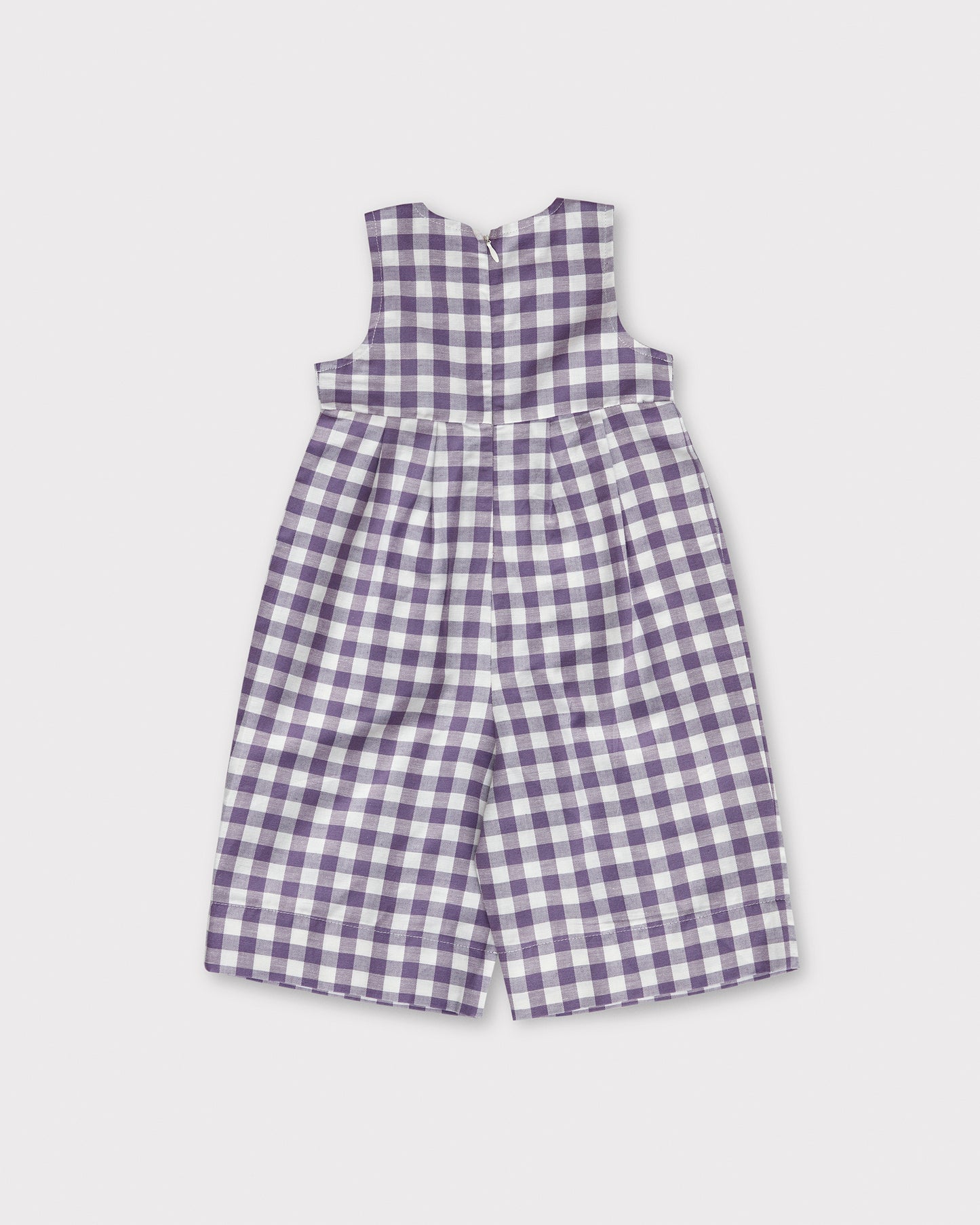 Lia Jumpsuit - Purple Gingham