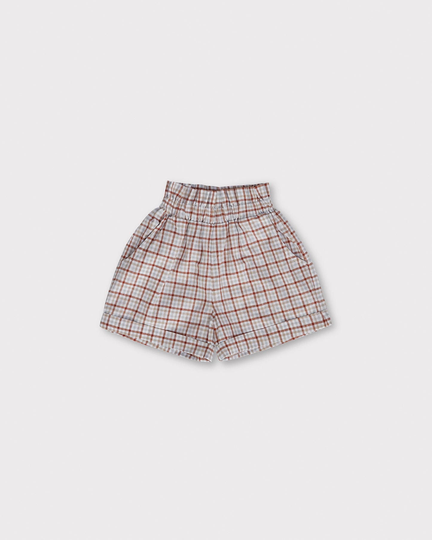 Alba Shorts - Checkered Red