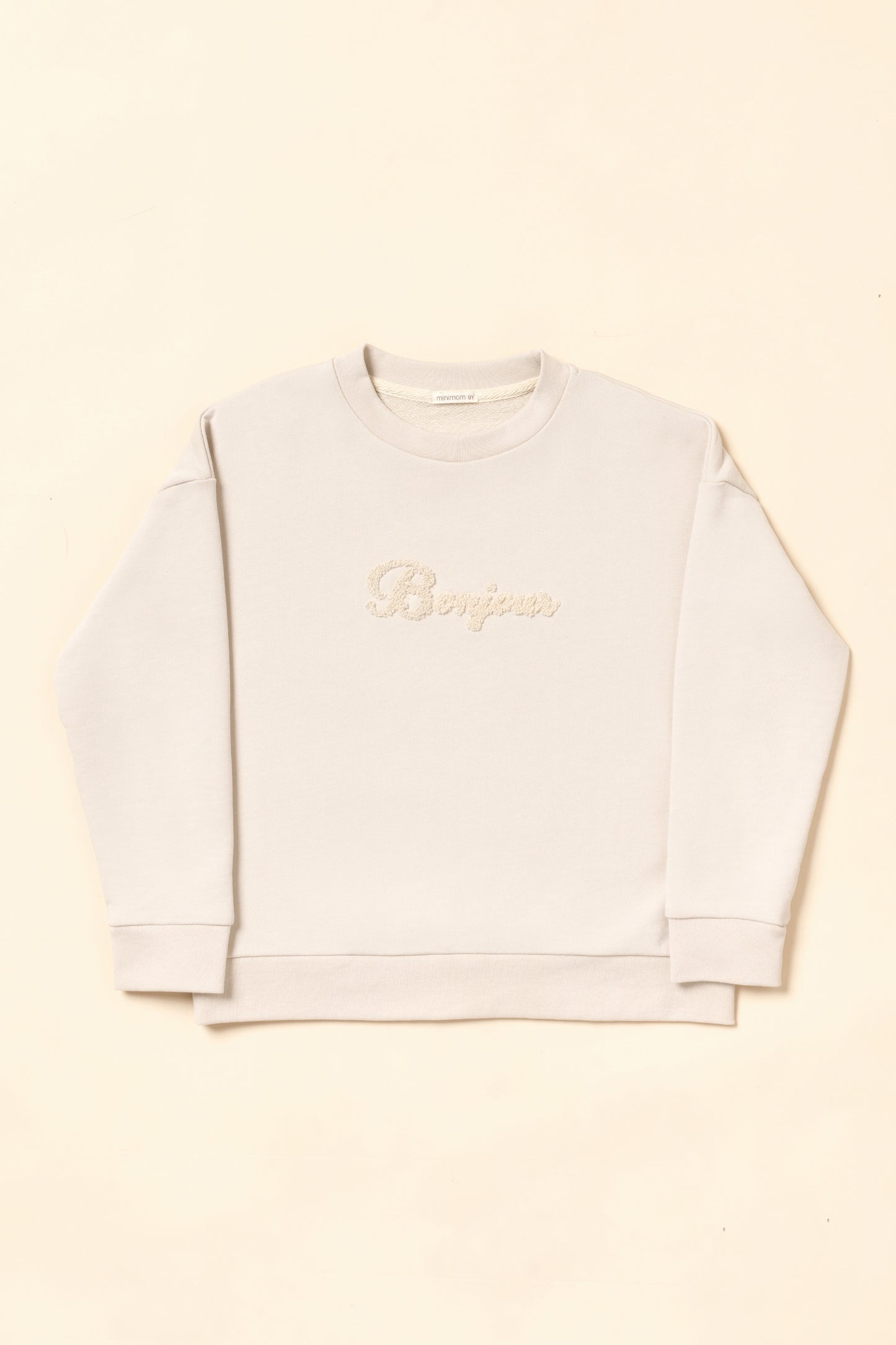 Bonjour Sweatshirt - Cream