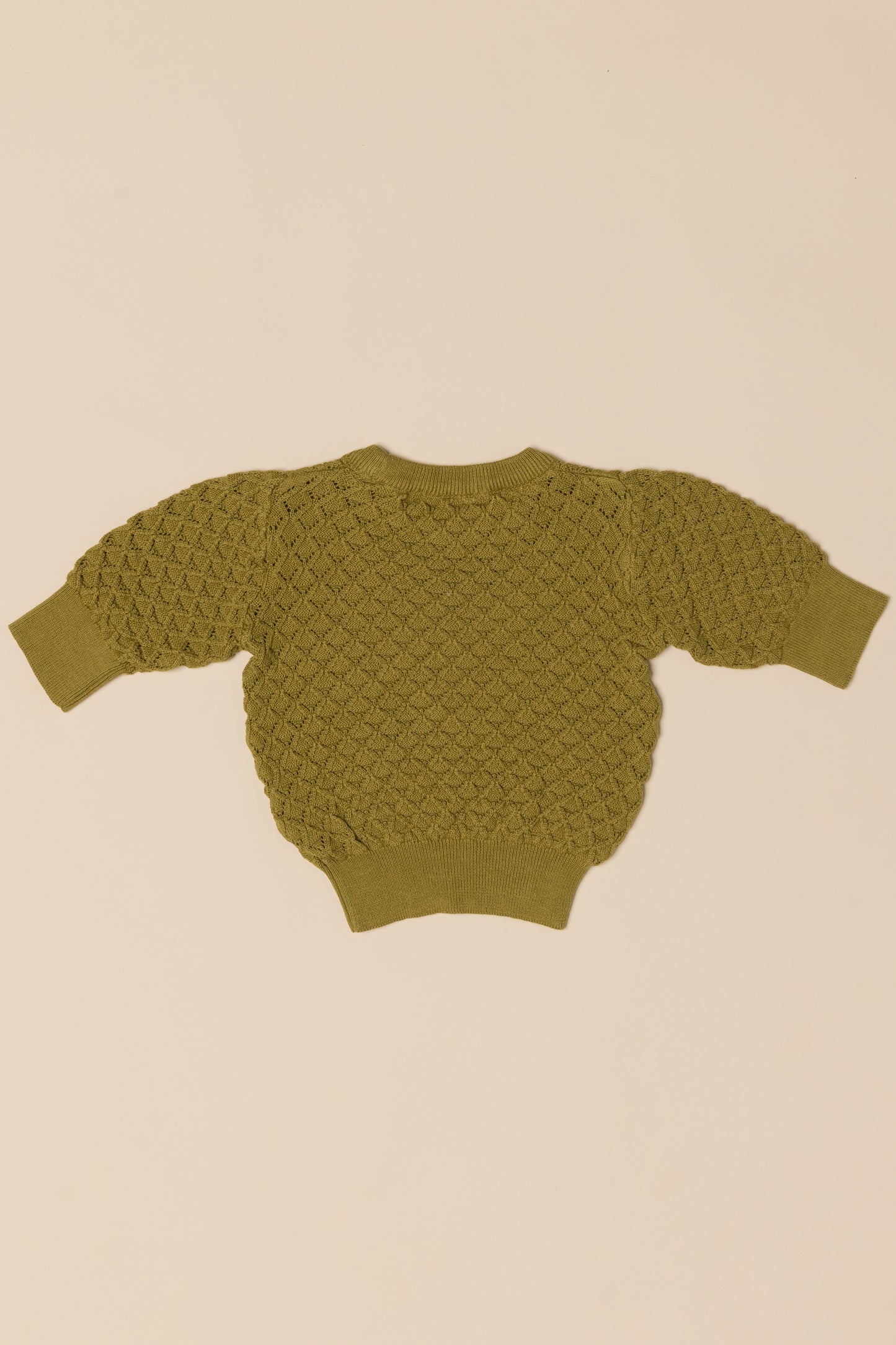 Bella Lace Sweater - Olive