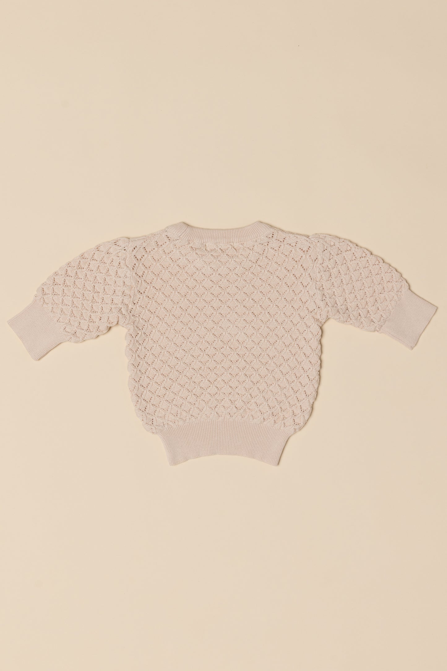 Bella Lace Sweater - Beige
