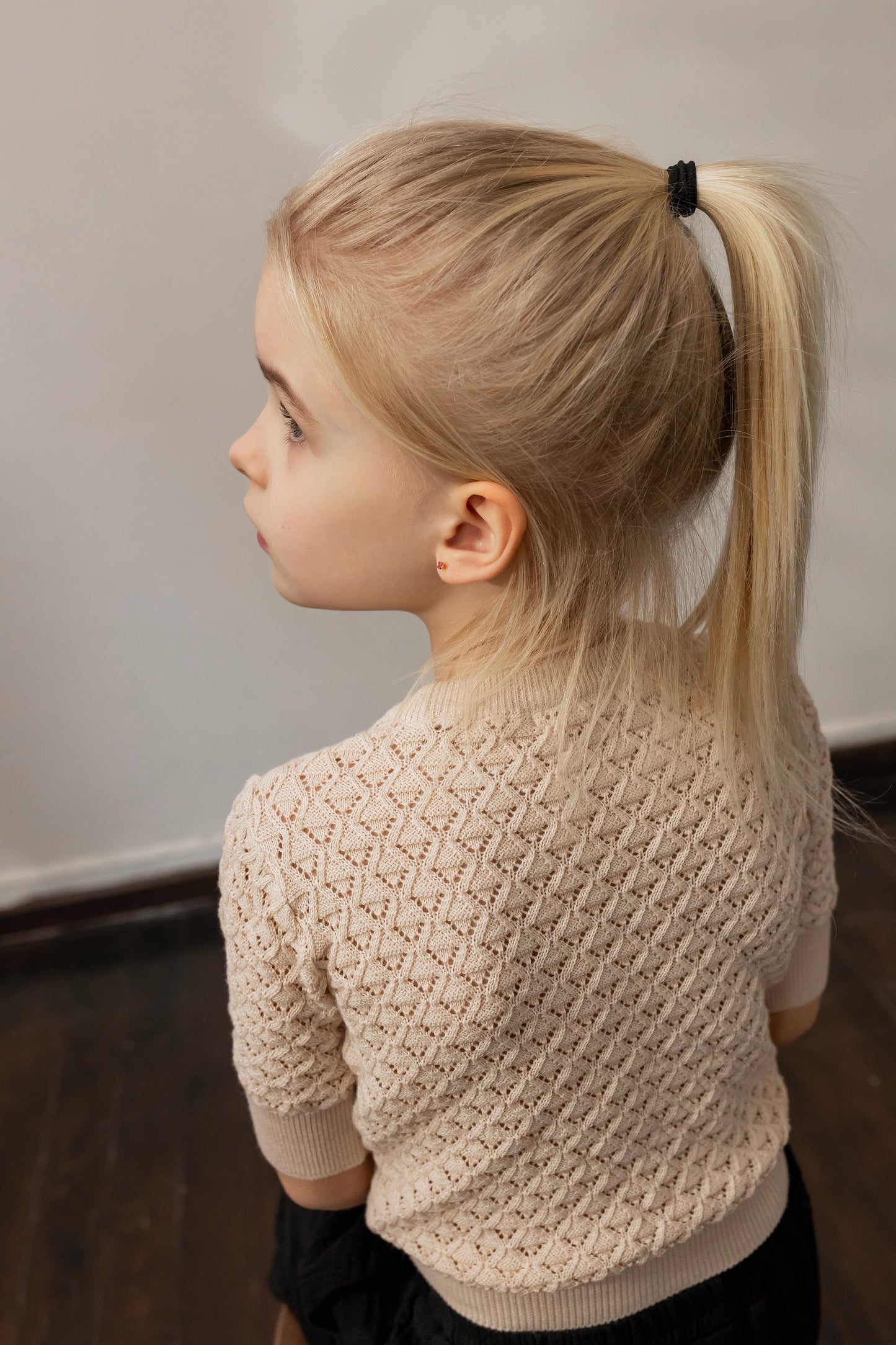 Bella Lace Sweater - Beige