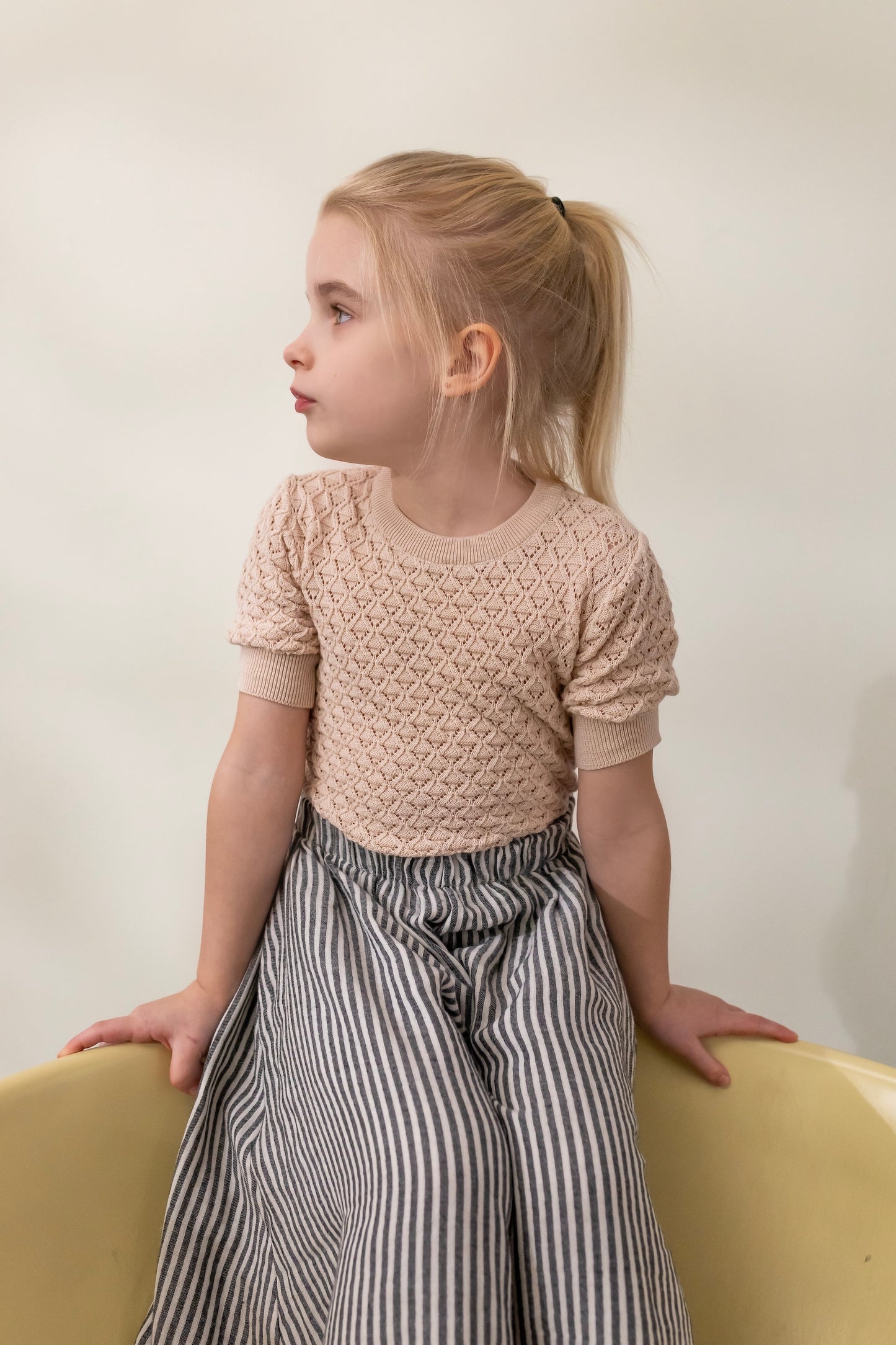 Bella Lace Sweater - Beige