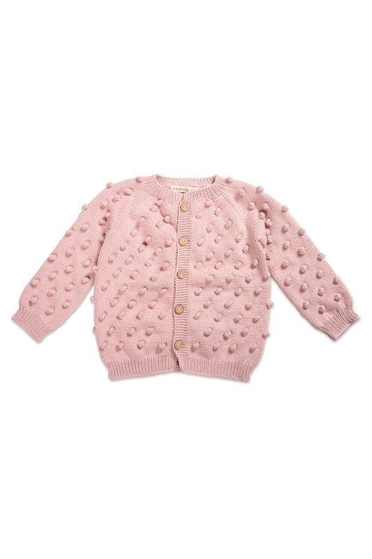 Popcorn Cardigan - Orchid Pink