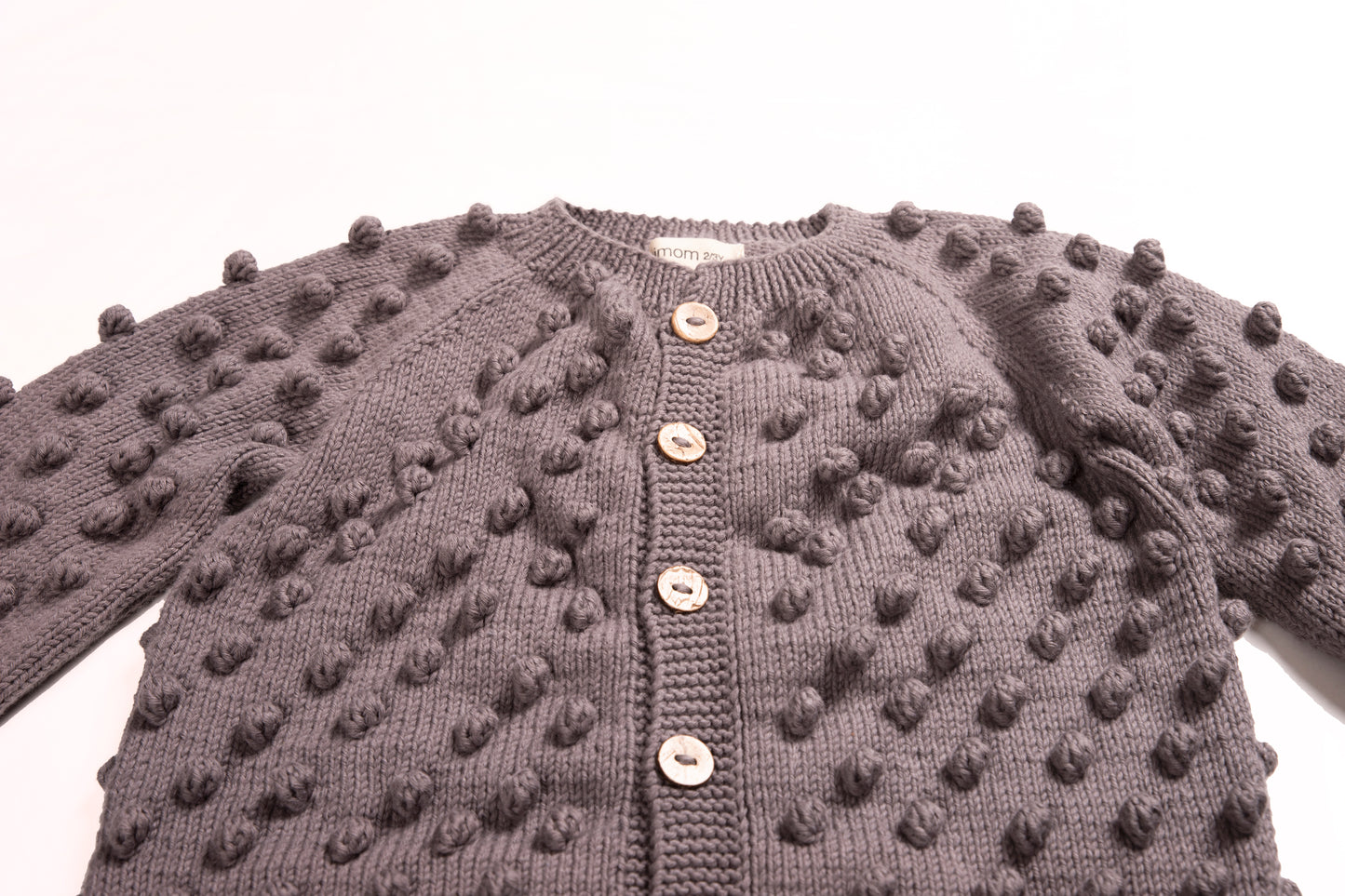 Popcorn Cardigan - Almost Mauve