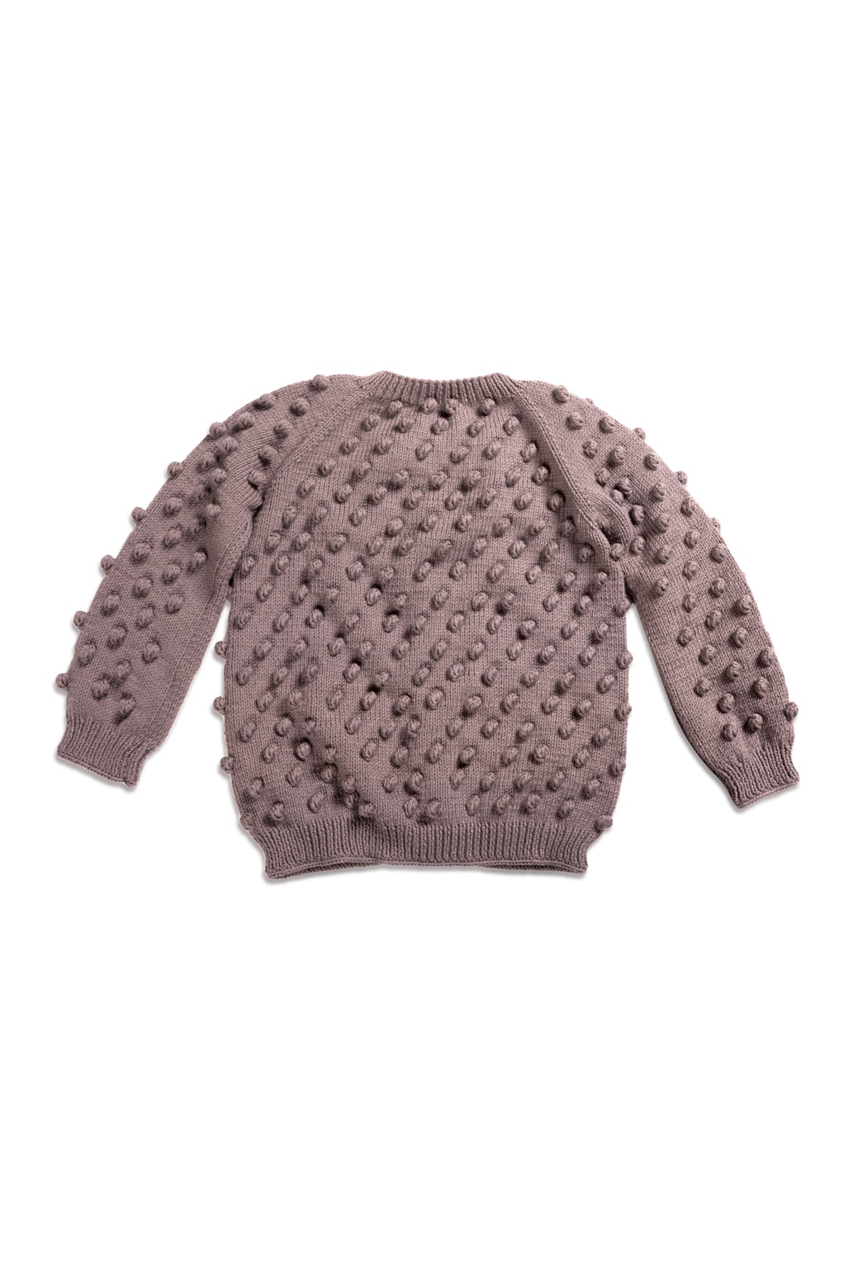 Popcorn Cardigan - Almost Mauve