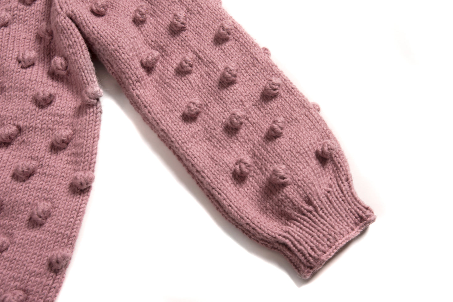 Popcorn Cardigan - Mauve