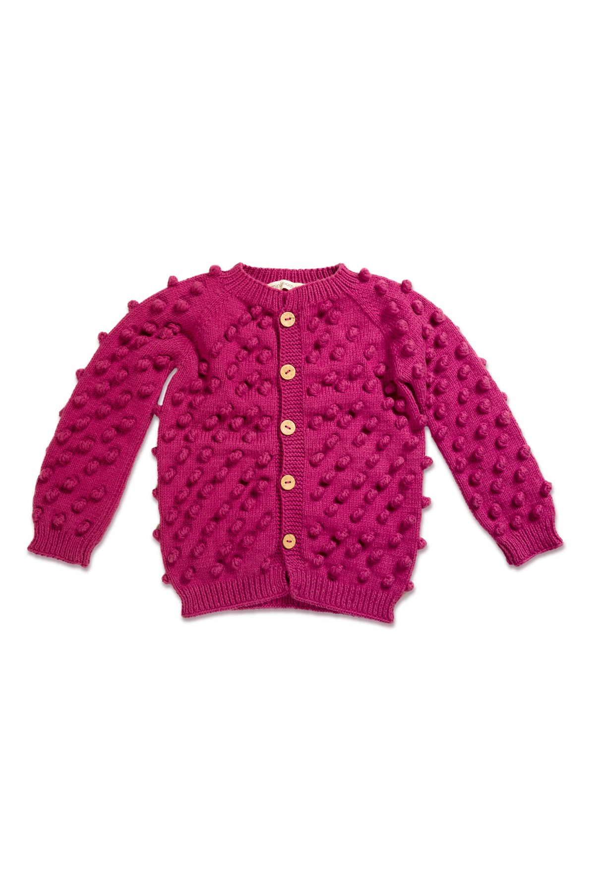 Popcorn Cardigan - Dark Purple