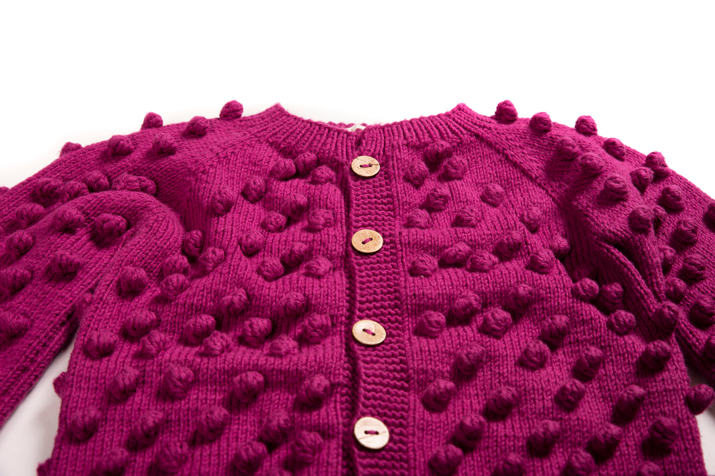 Popcorn Cardigan - Dark Purple