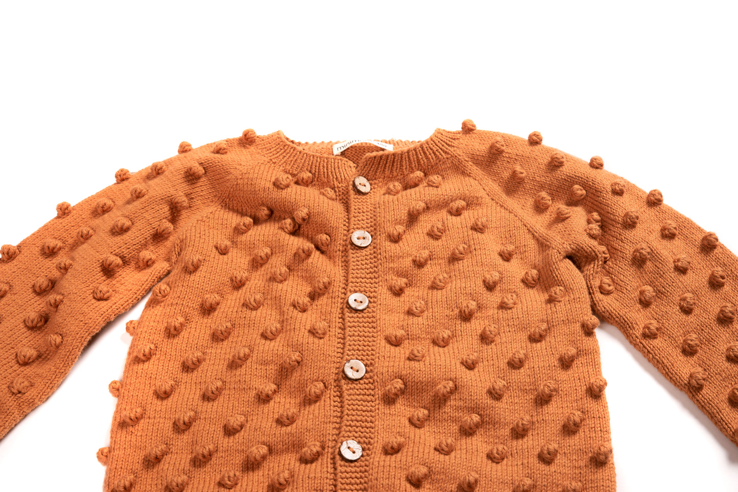 Popcorn Cardigan - Saddle