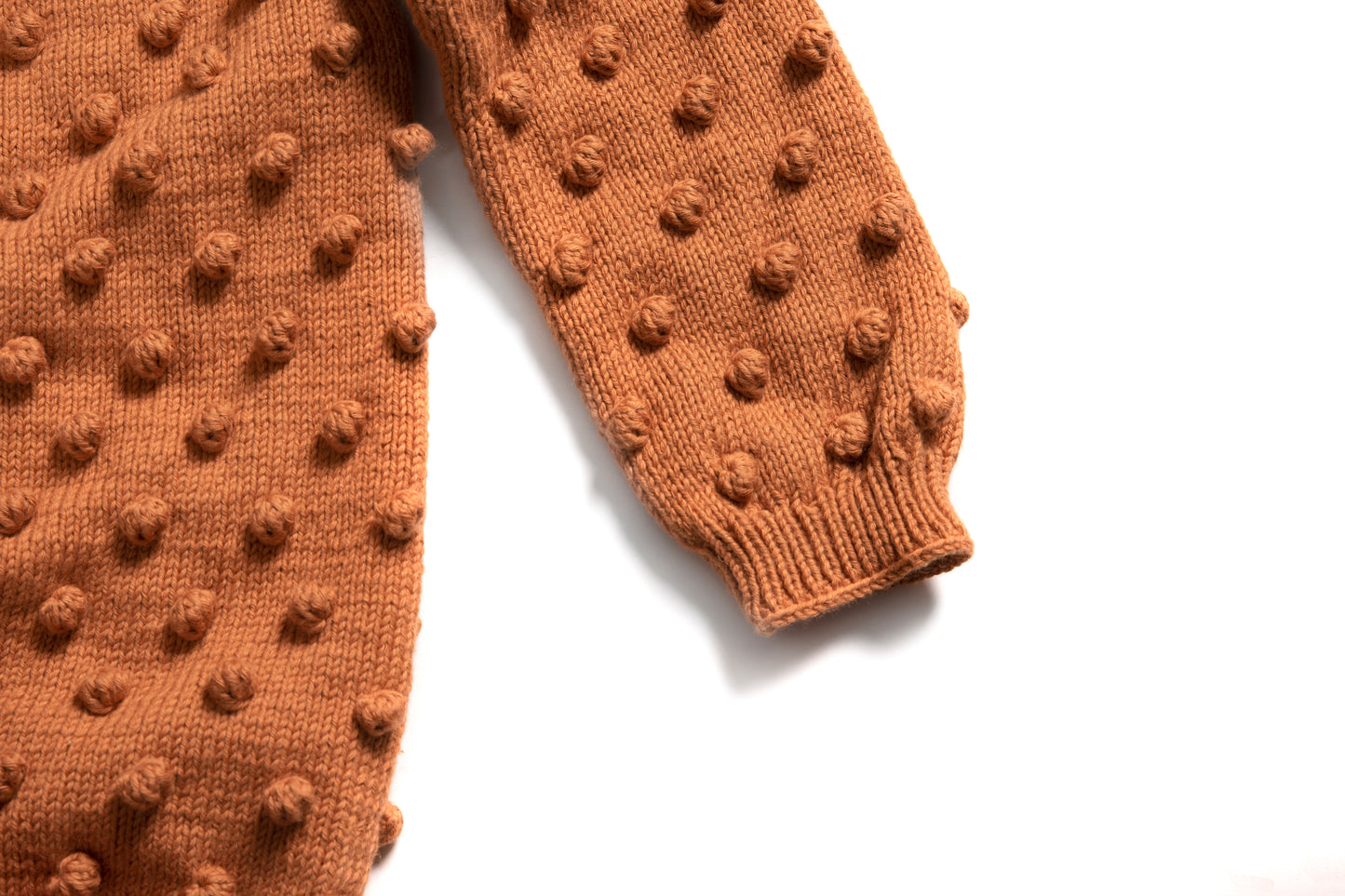 Popcorn Cardigan - Saddle