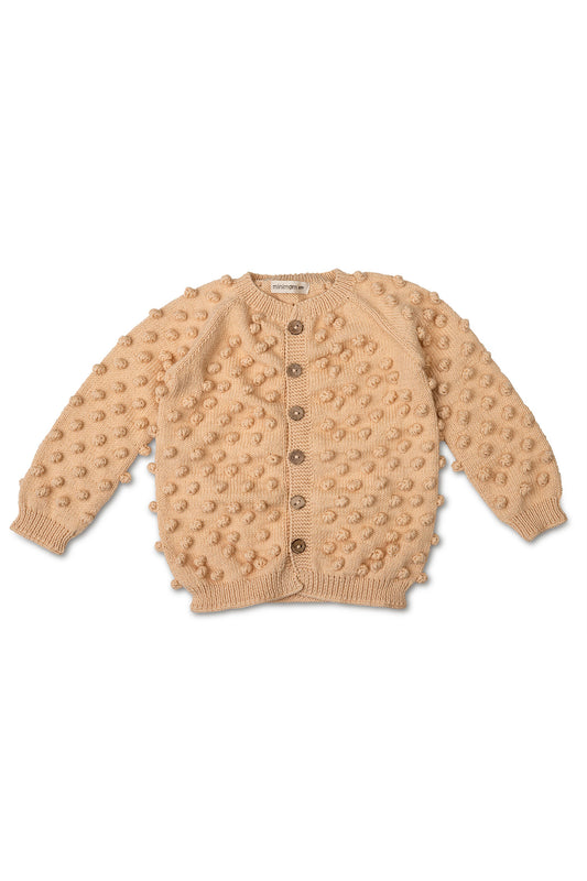 Popcorn Cardigan - Tan