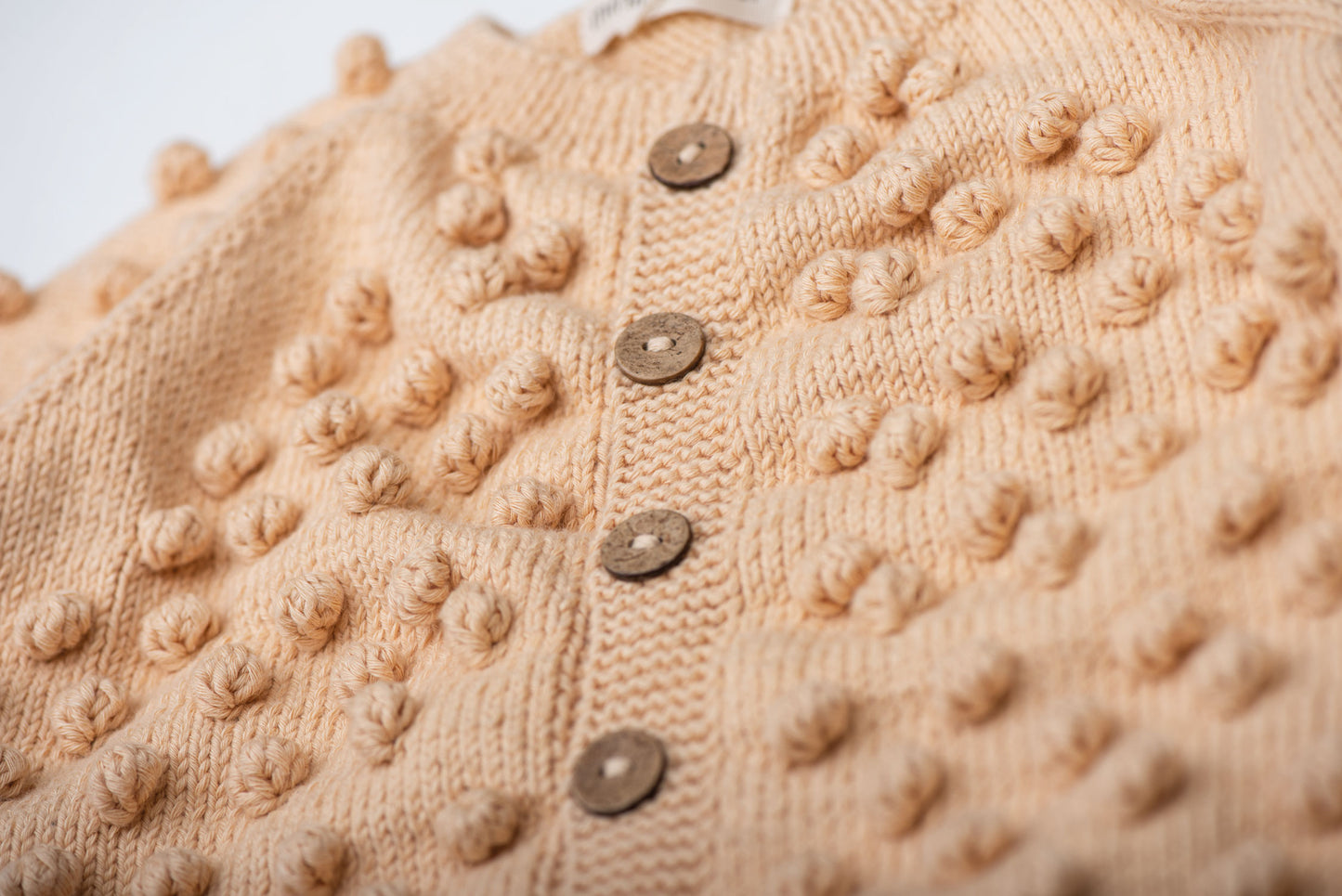 Popcorn Cardigan - Tan