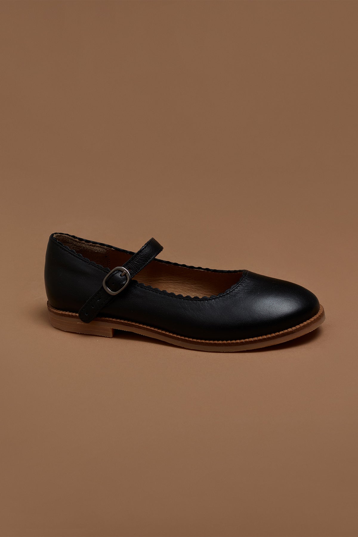 Formal Shoes - Black Flora Leather
