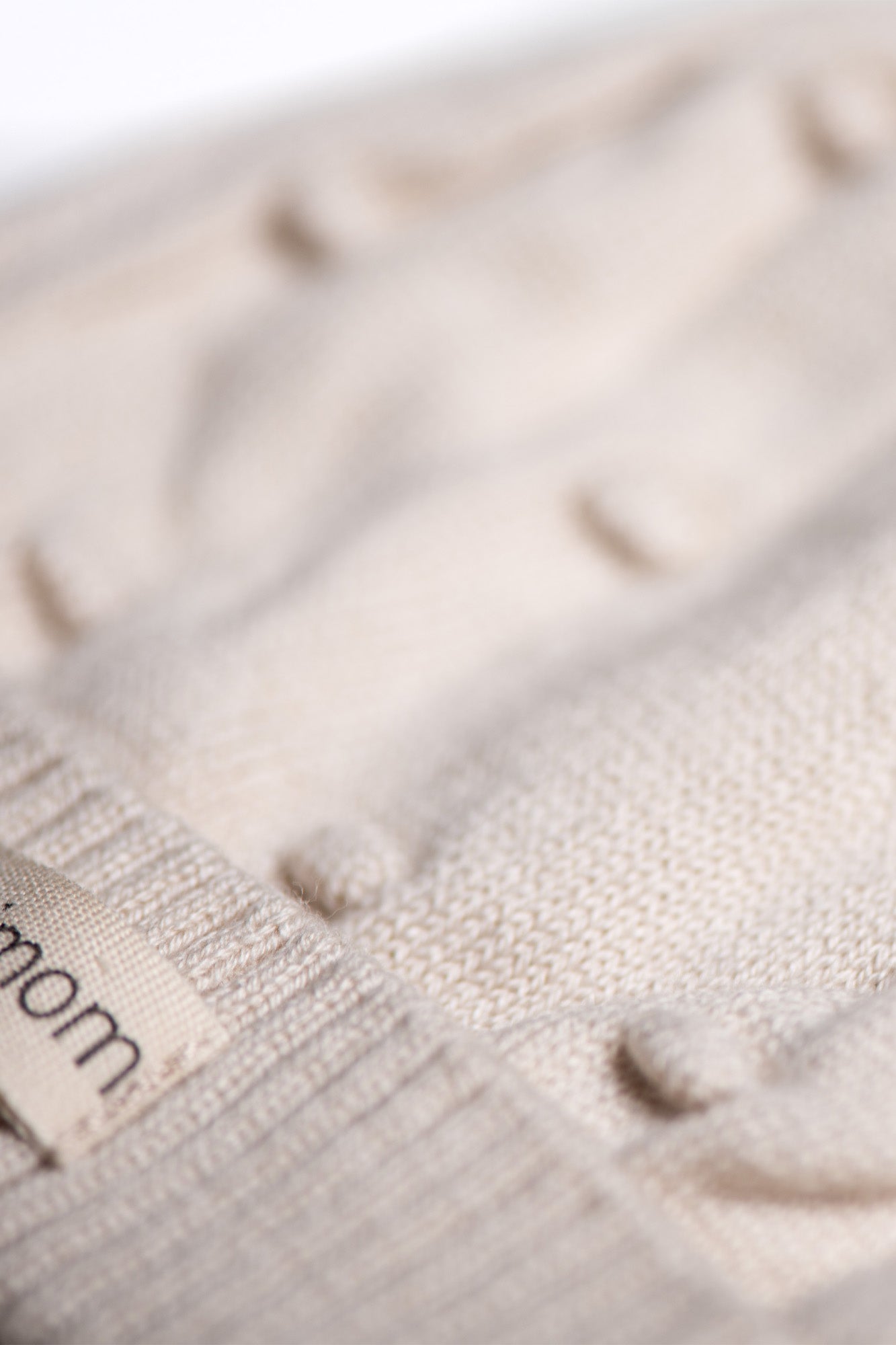 Clover Knit Baby Romper Set - Cream