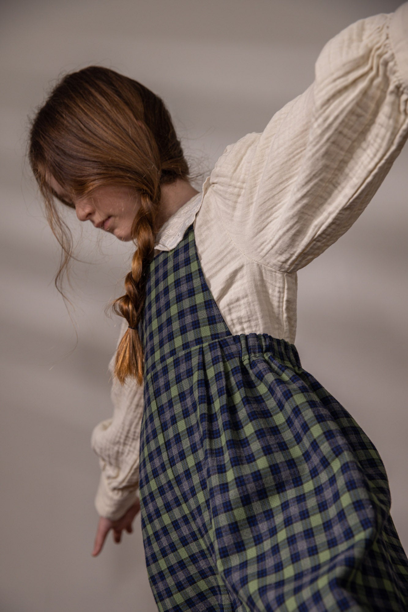 Ida Jumpsuit - Green Checked