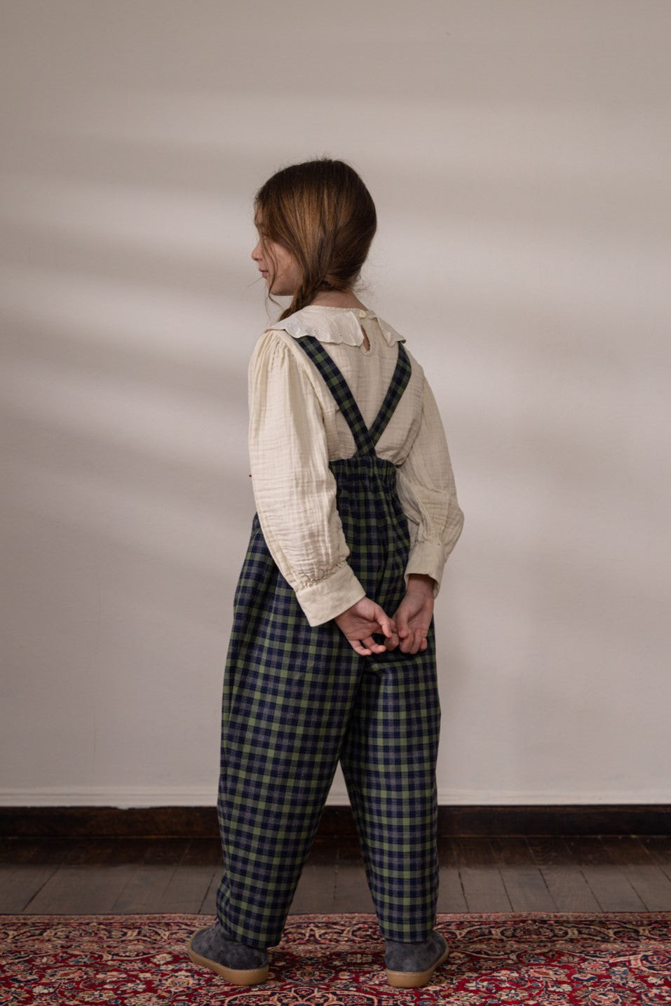 Ida Jumpsuit - Green Checked