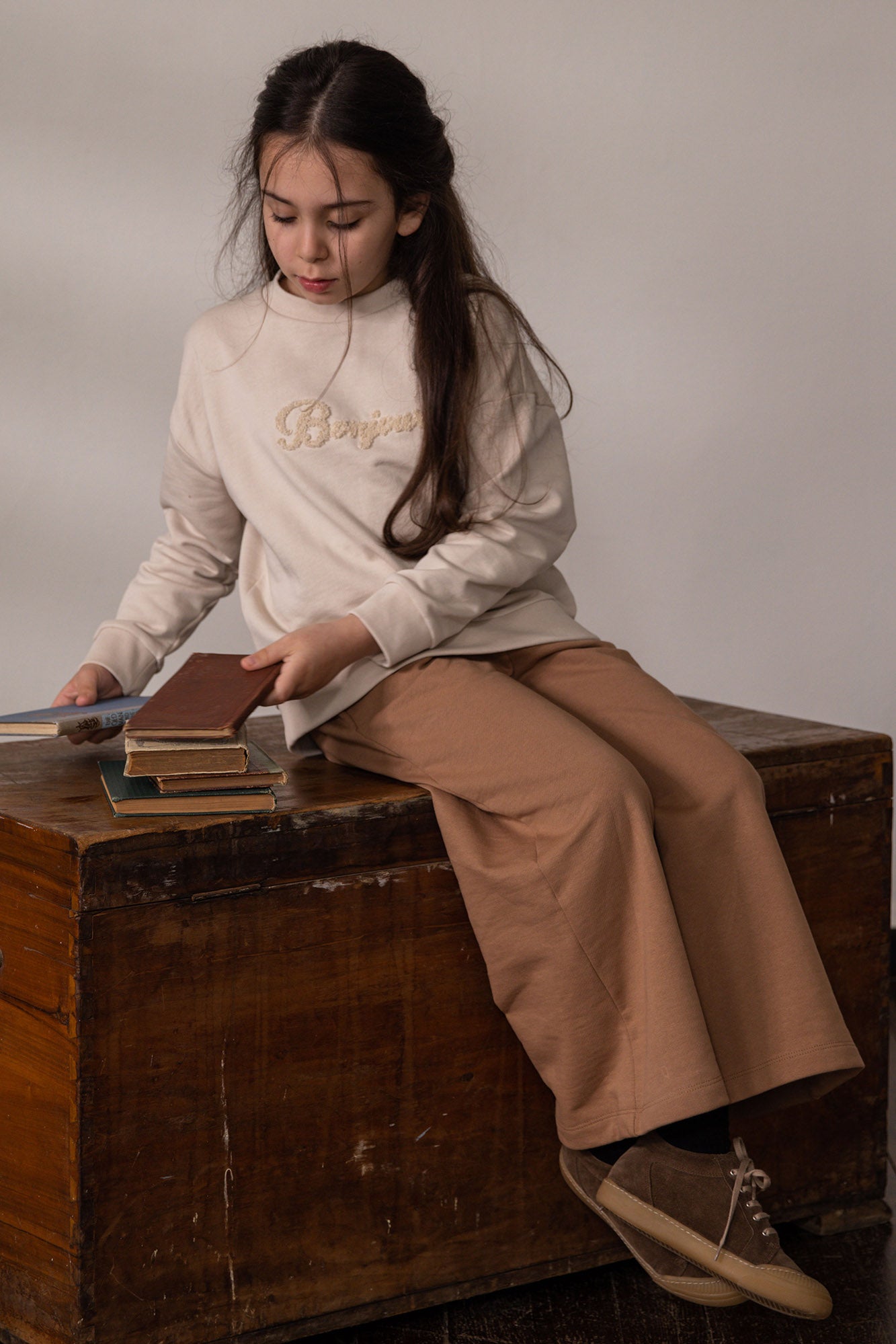 Bonjour Sweatshirt - Cream