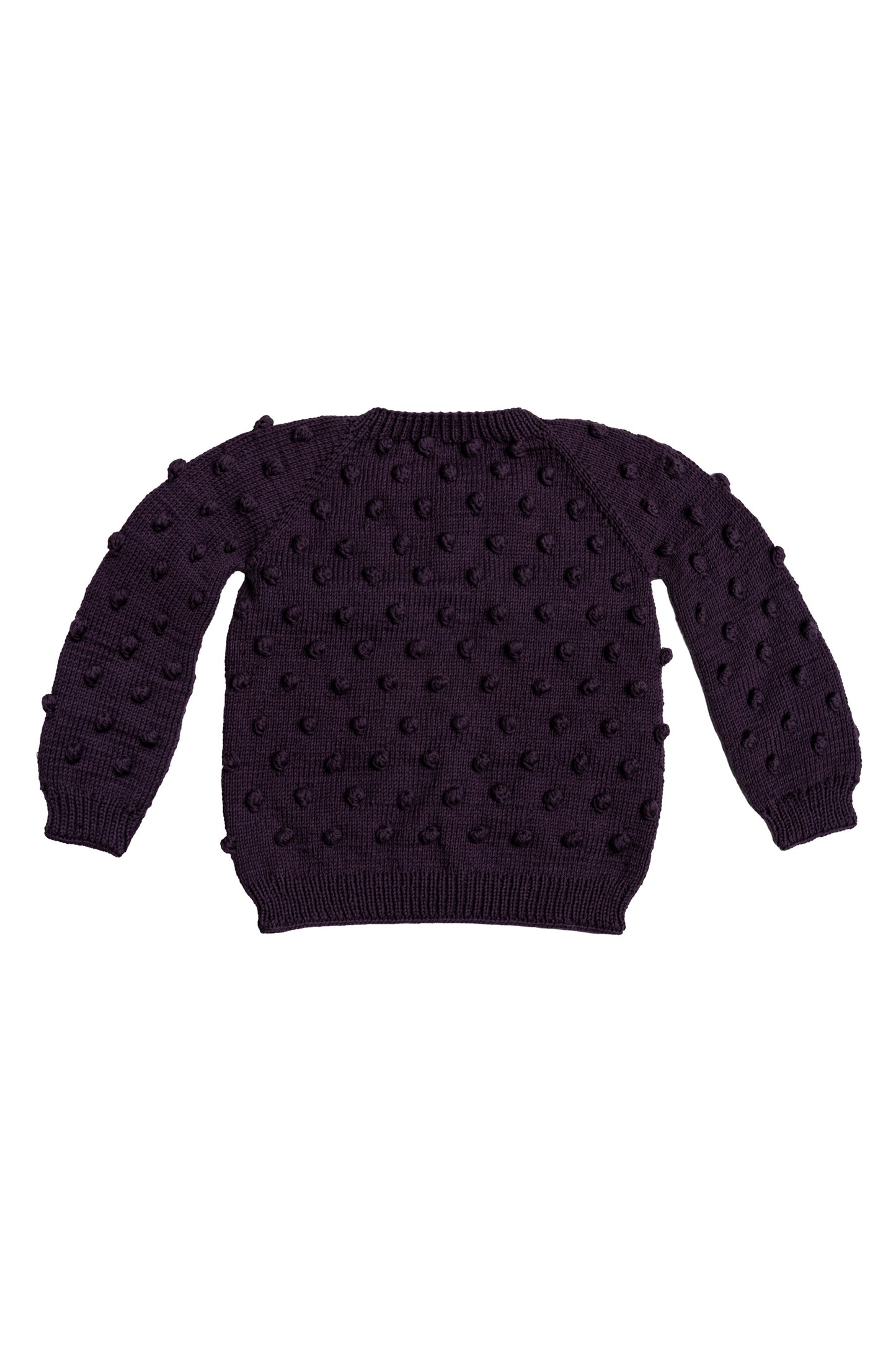 Popcorn Cardigan - Plum