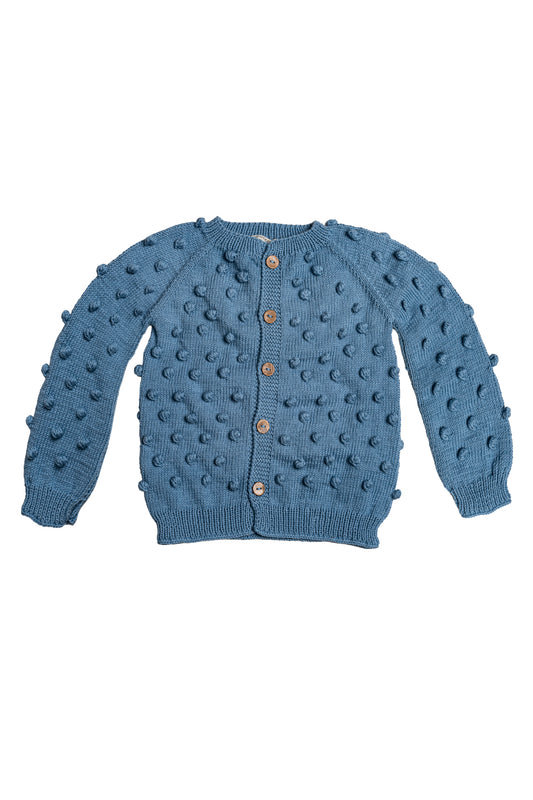 Popcorn Cardigan - Ocean