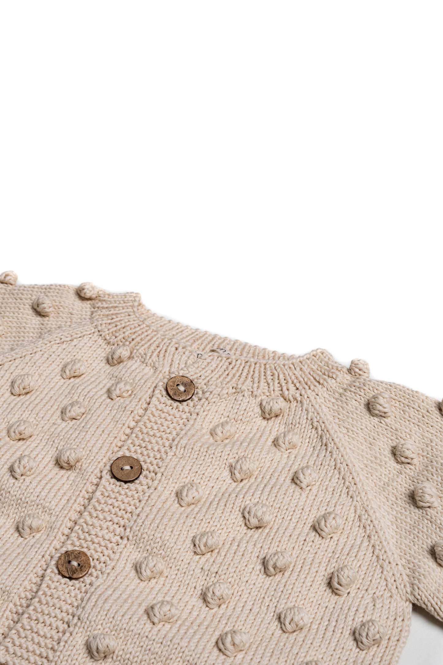 Popcorn Cardigan - Cream