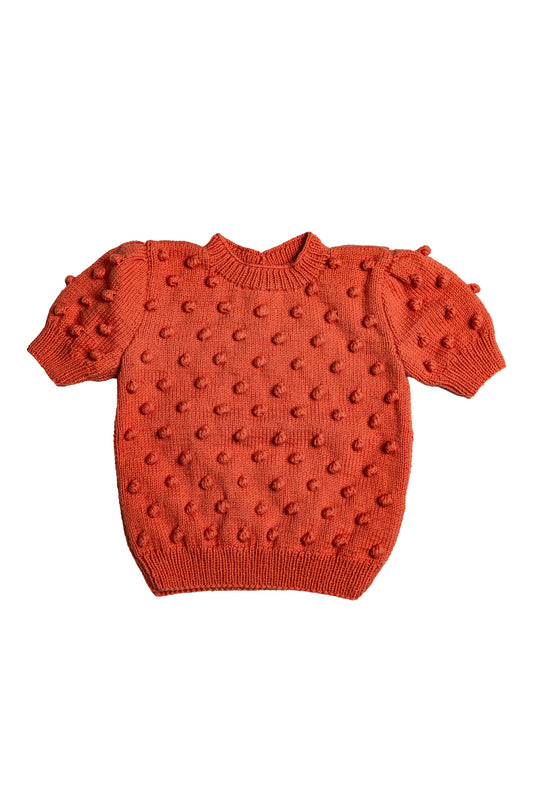 Popcorn Short Sleeve Sweater - Olanda