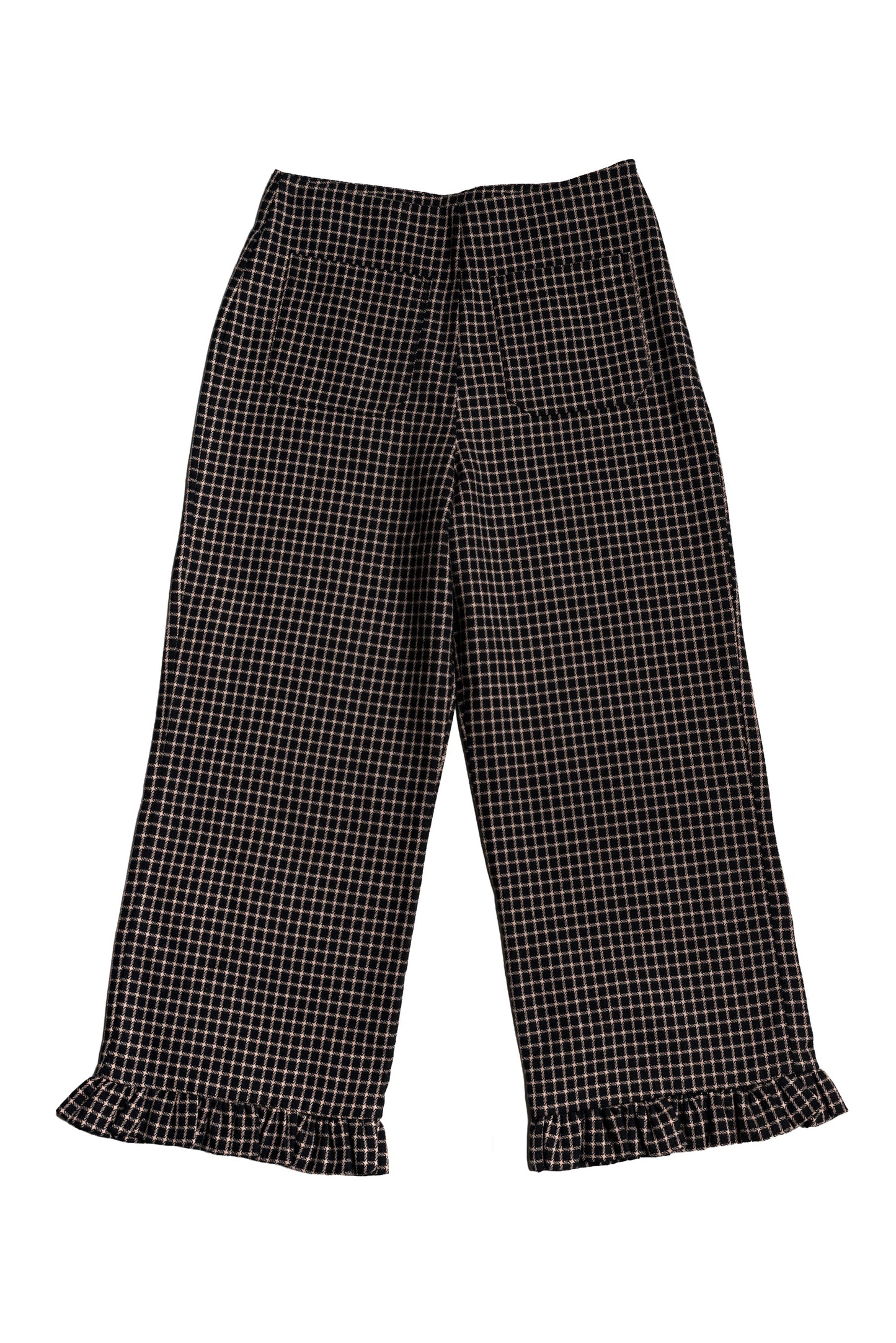 Moss Trousers - Gingham Black