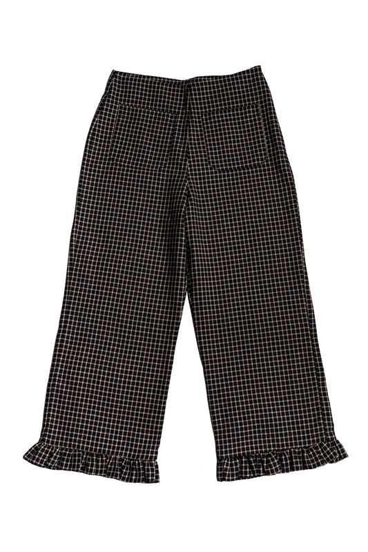 Moss Trousers - Gingham Black