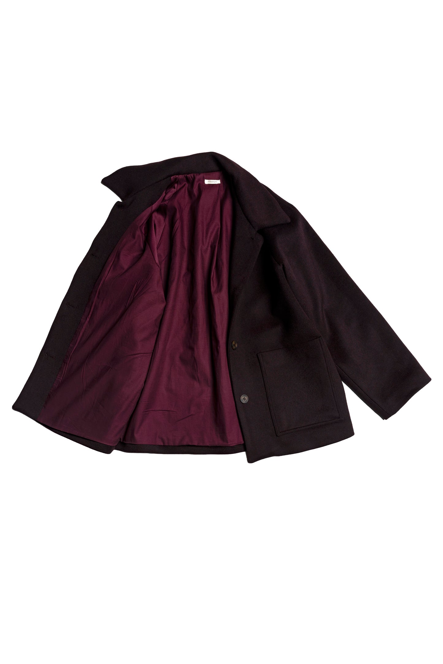 Camille Coat - Burgundy