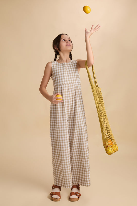 Lia Jumpsuit - Beige