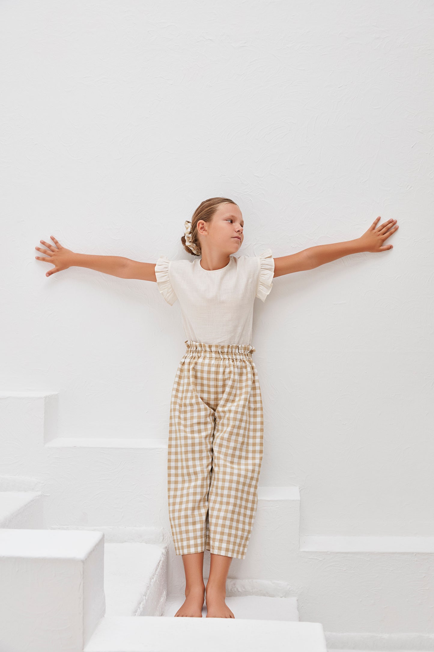 Milly Trousers - Yellow Gingham