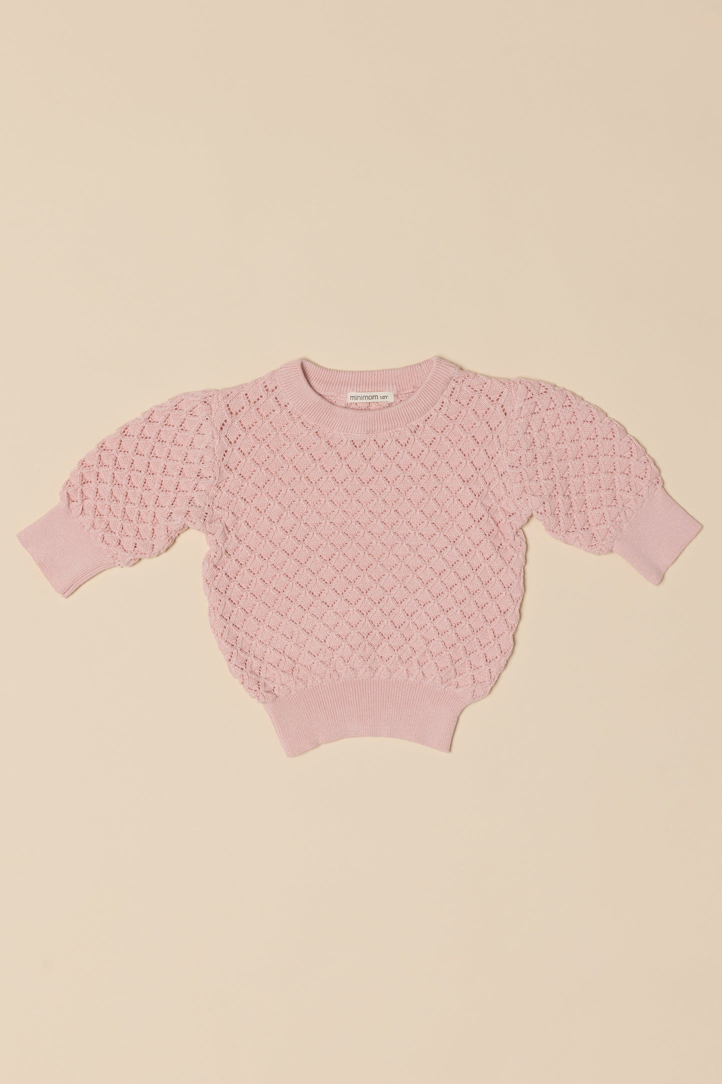 Bella Lace Sweater - Soft Pink