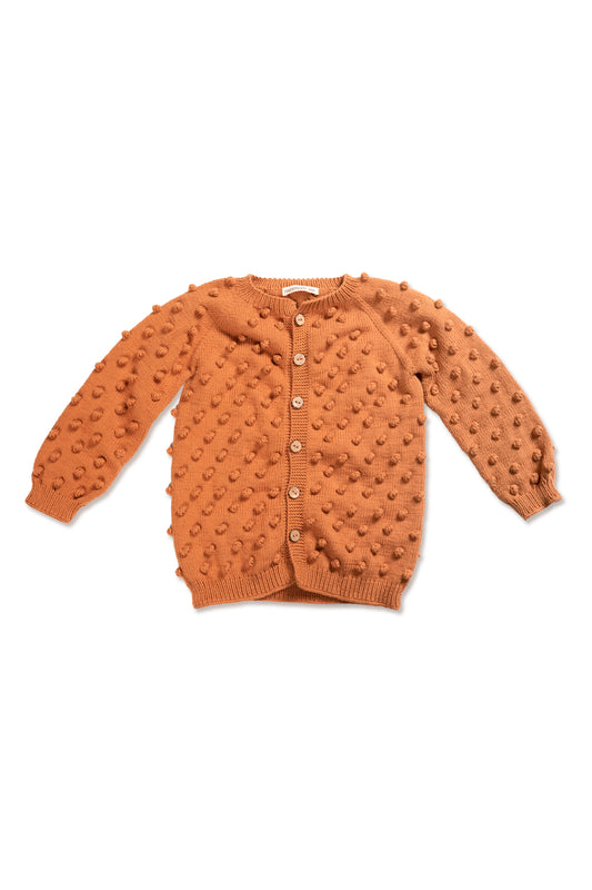 Popcorn Cardigan - Saddle